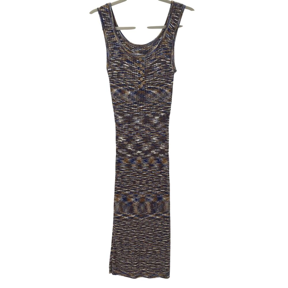 Anthropologie Daily Practice Space Dye Midi Dress XSP - Picture 5 of 9